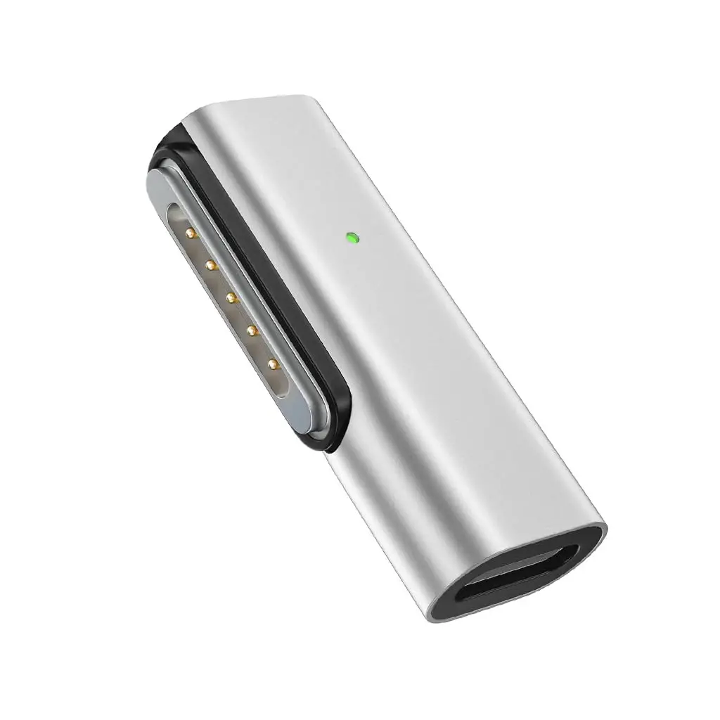 MacBook-ის მაგნიტური დამტენის გადამყვანი USB-C-დან MagSafe 3-ზე – 140W - silver
