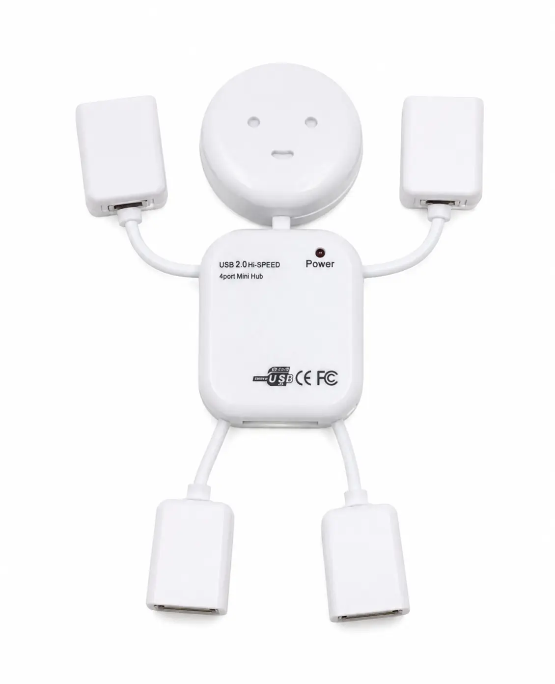4 პორტიანი USB გამანაწილებელი USB 2.0 Mini Hub (Hi-Speed)