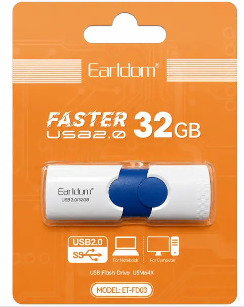 32GB  ფლეშ მეხსიერება USB Flash Drive 2.0 EARLDOM - 