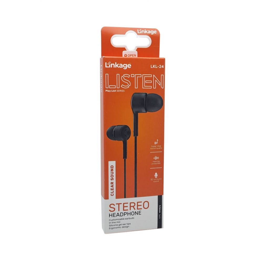 ყურსასმენი LINKAGE LKL-24 BLACK
