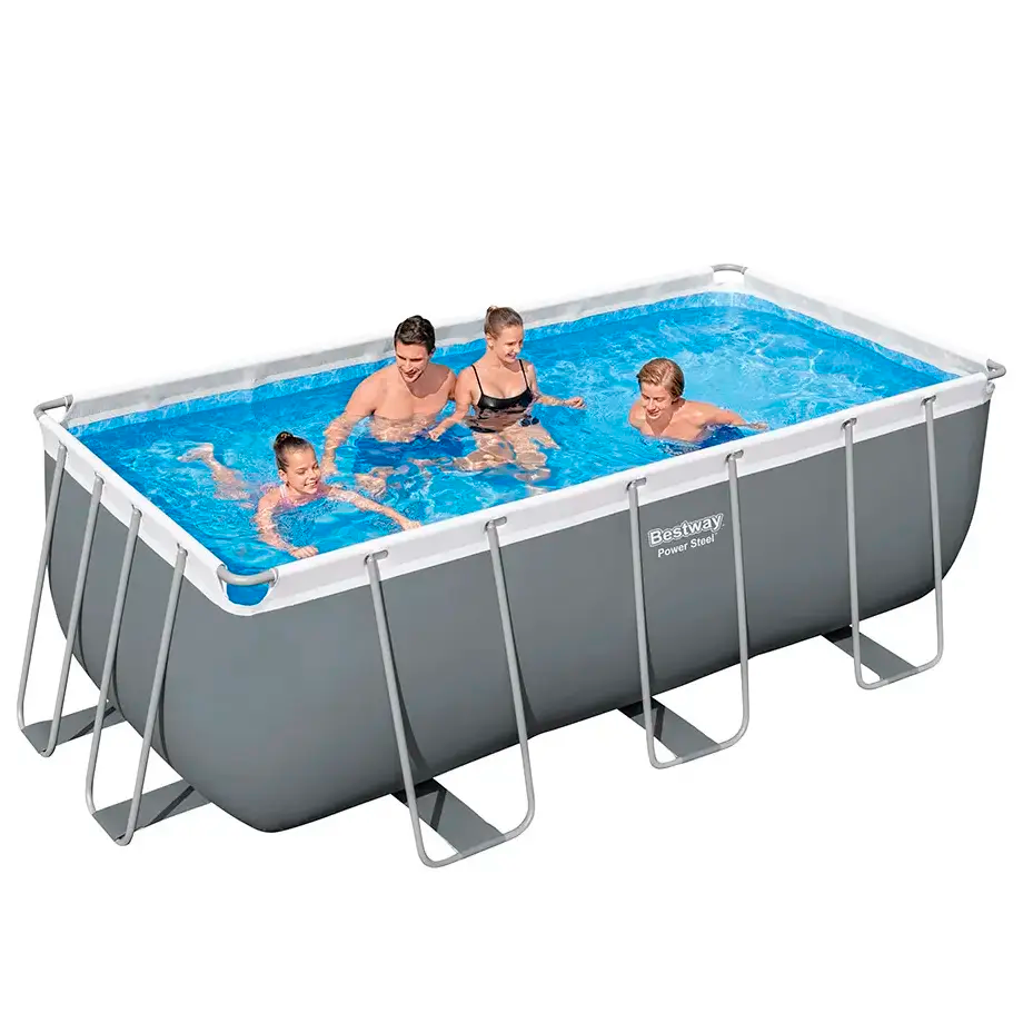 კარკასული აუზი Bestway 412*201*1221სმ 8124ლ (კატრიჯული ფილტრით,კიბე) 71კგ