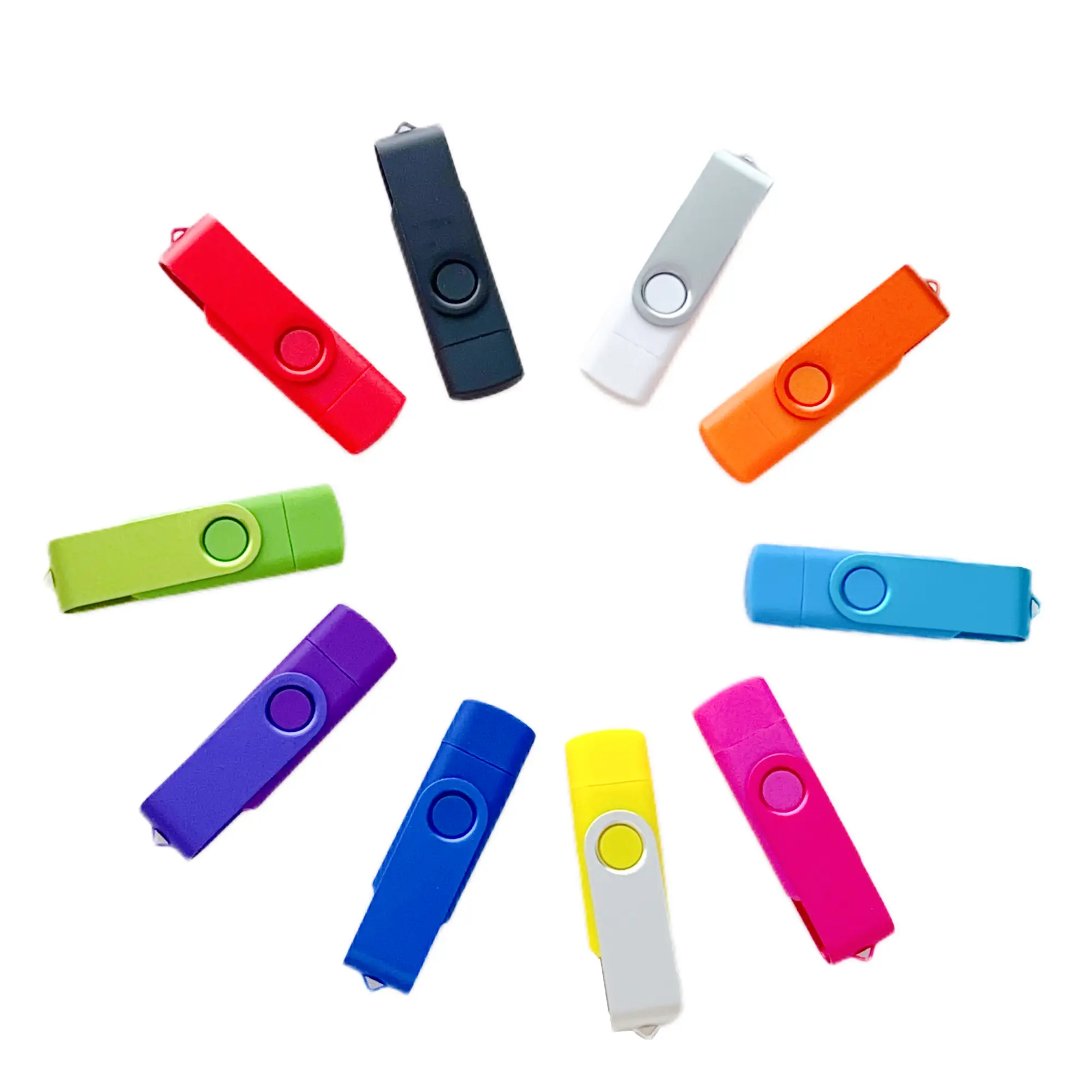 USB ფლეშ მეხსიერება 32GB Type-C OTG - silver