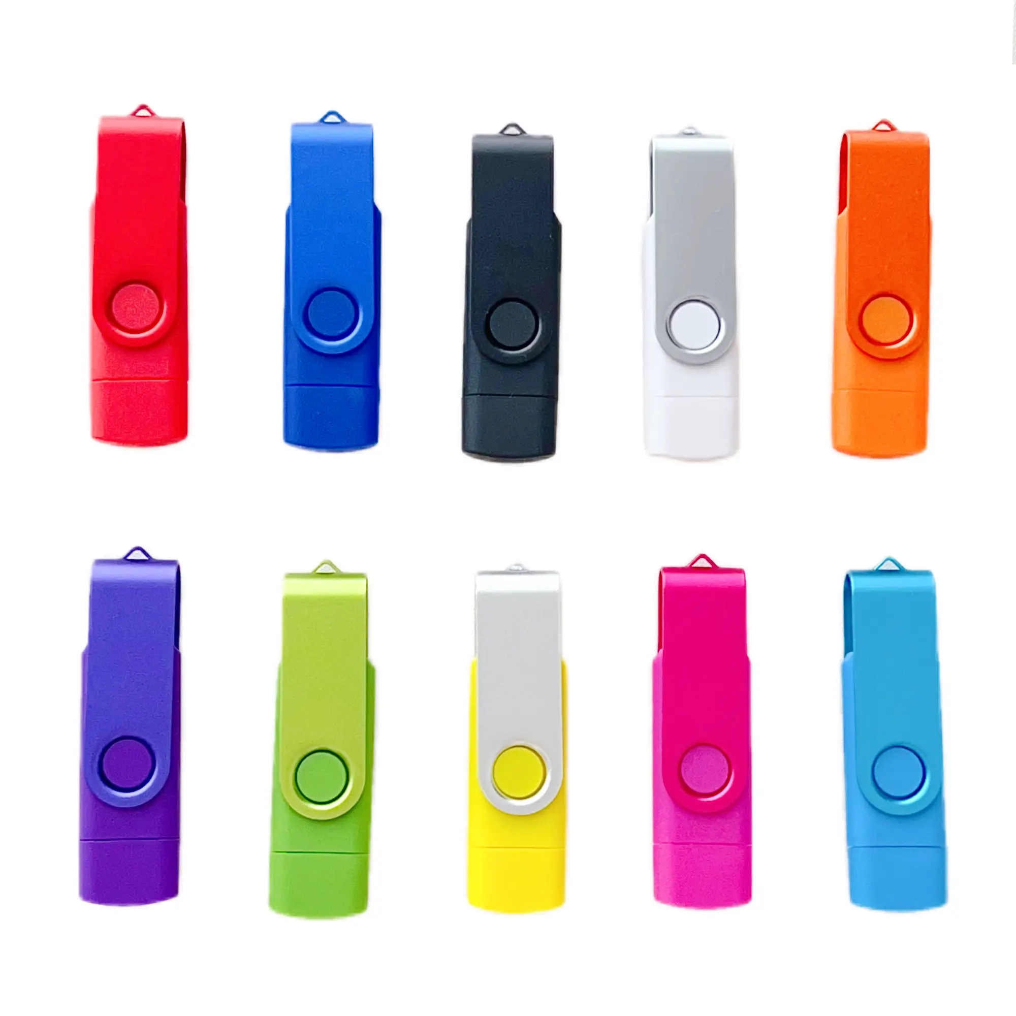 USB ფლეშ მეხსიერება 32GB Type-C OTG - silver