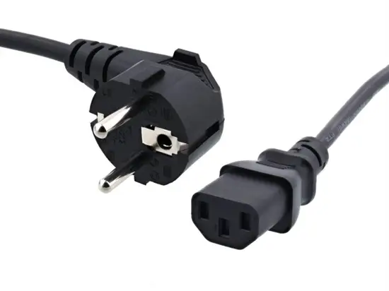 კომპიუტერის კვების კაბელი AC Power Cord (EU Plug to IEC C13)