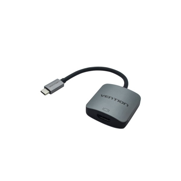 ადაპტერი Vention CGLHA Type-C to HDMI Converter 0.1M Gray Metal Type
