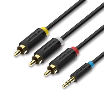 კაბელი VENTION BCBBG 3.5mm Male to 3RCA Male AV Cable 1.5M