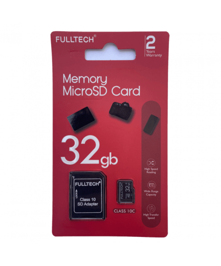 მეხსიერების ბარათი Fulltech Microsd Card 32GB