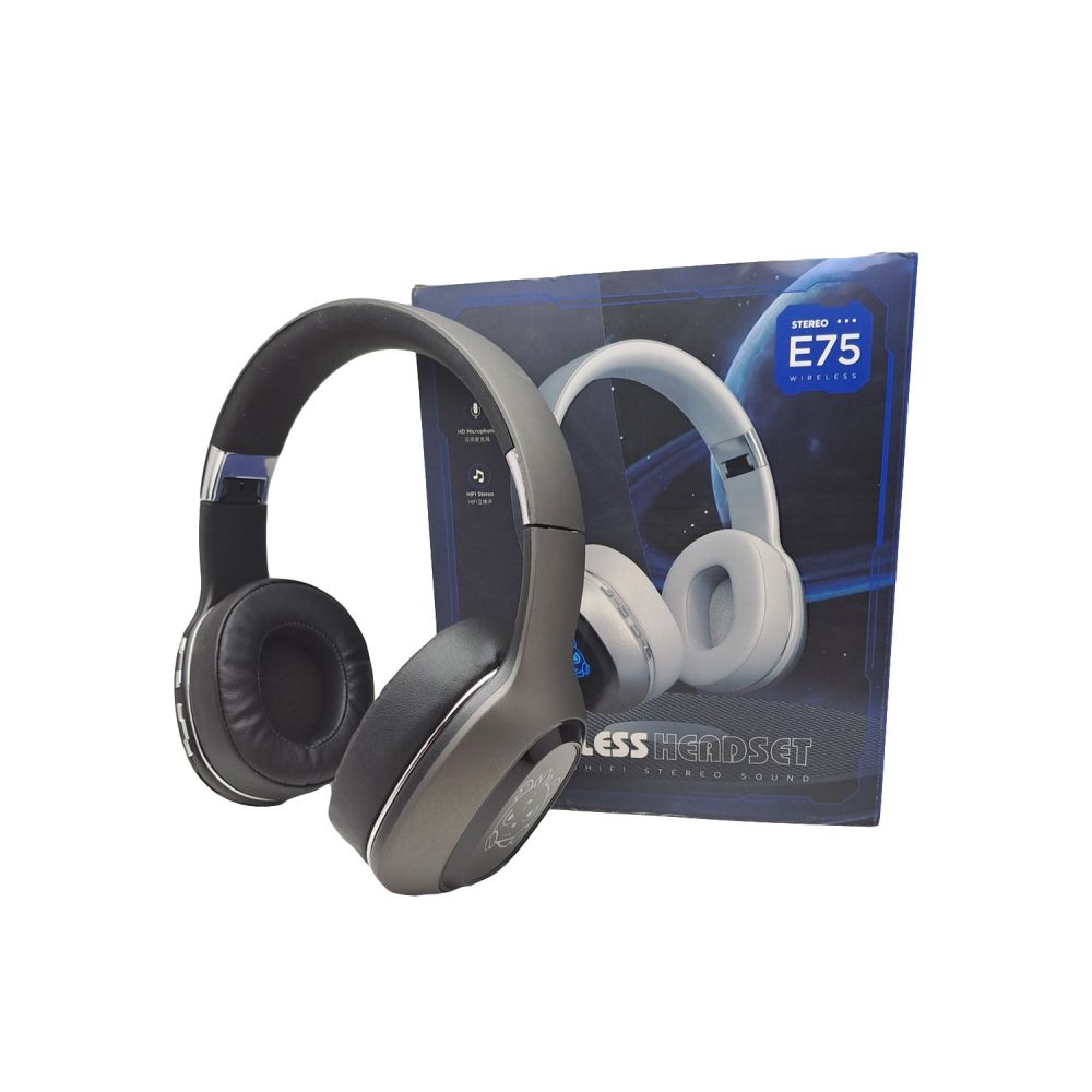ბლუთუზ ყურსასმენი BLUETOOTH HEADPHONE E75 - black