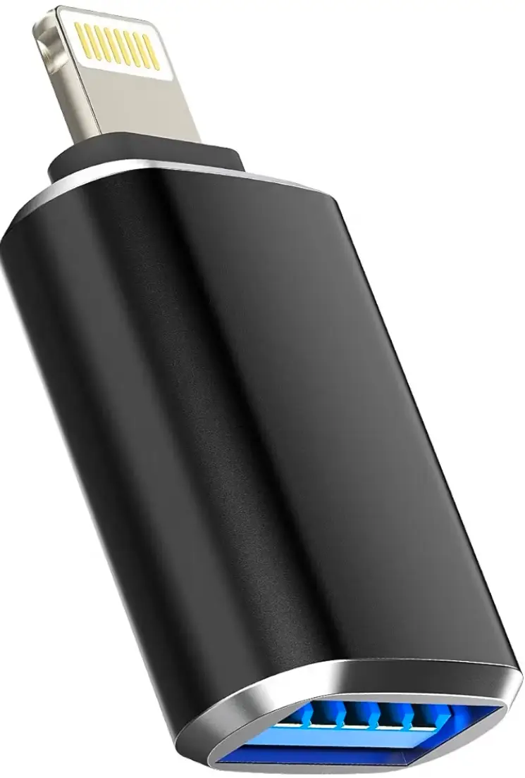 აიფონის USB გადამყვანი (OTG) – Lightning-დან USB-ზე - black