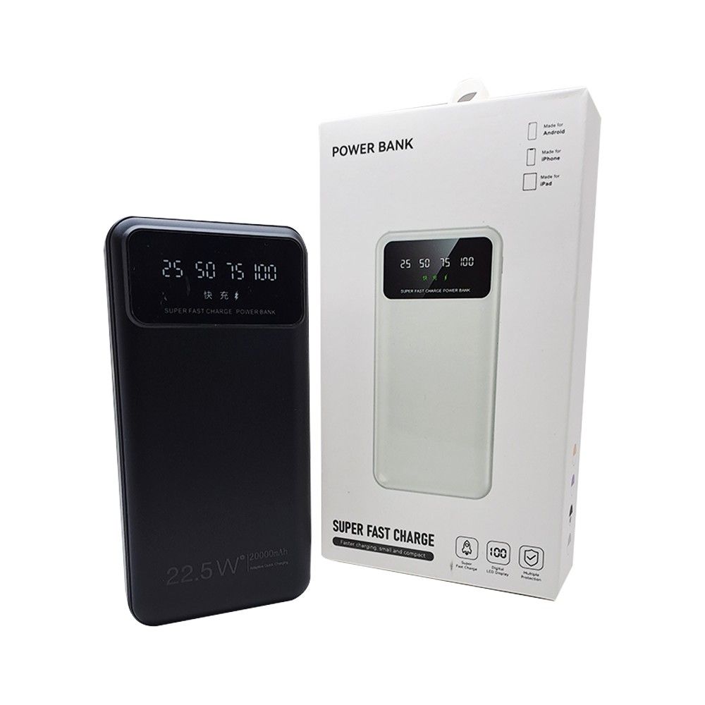 პორტატული სუპერ სწრაფ დამტენი 20000 MAH 22.5W