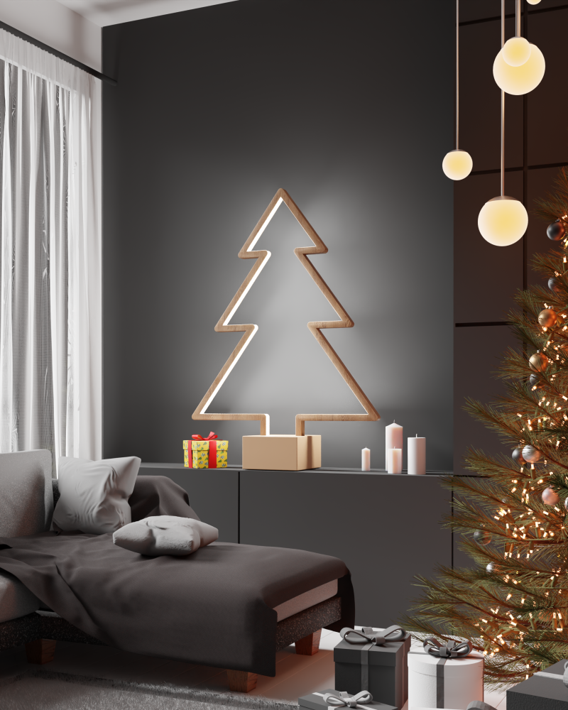 დეკორატიული ხის ნაძვის ხე 1მ - gray