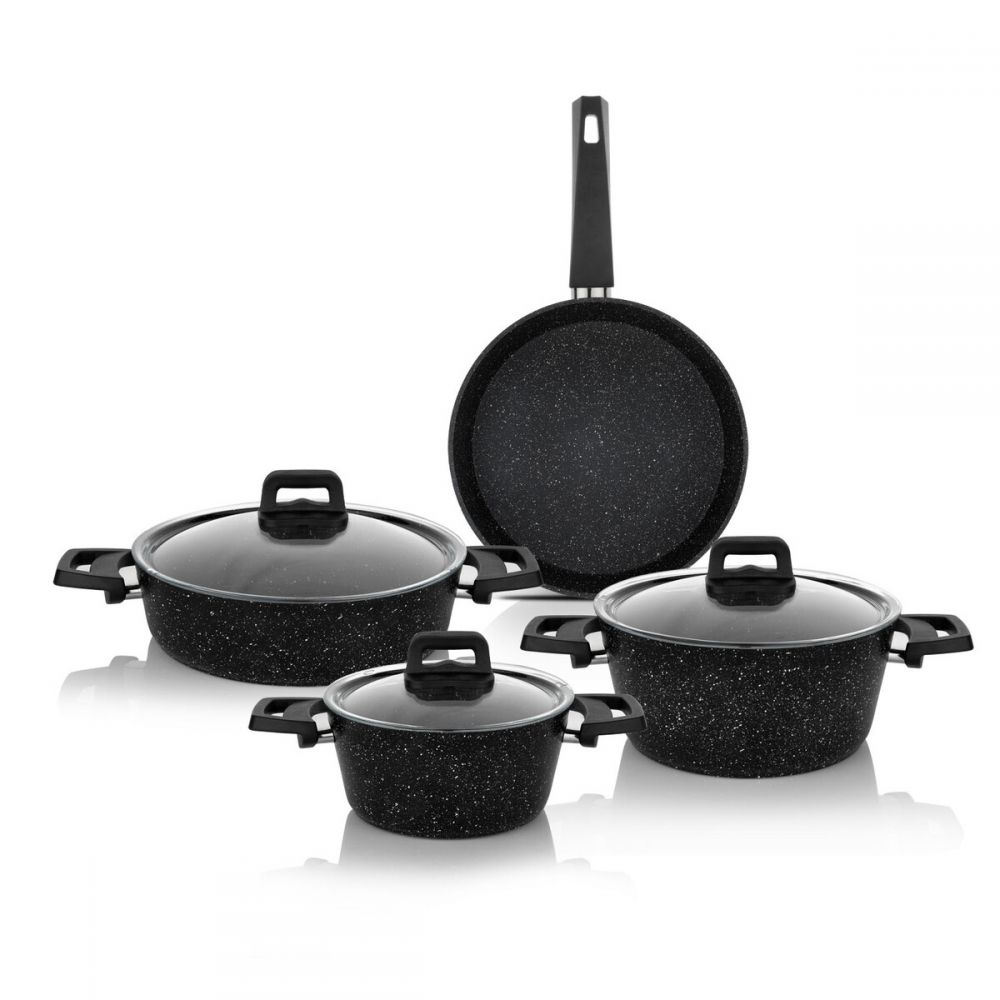 გრანიტის ცეცხლგამძლე ნაკრები Schafer Rock Granite Fireproof Cookware Set