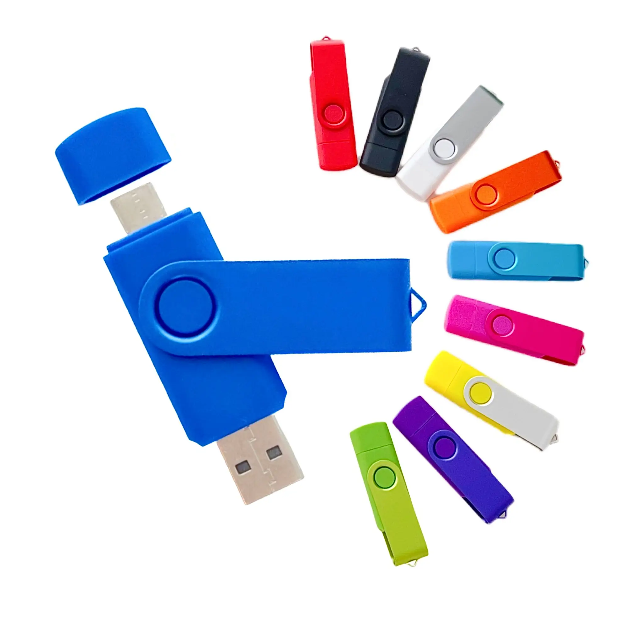 USB ფლეშ მეხსიერება 16GB Type-C OTG - silver